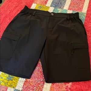 Libin Black Cargo Shorts Sturdy Everyday Wear